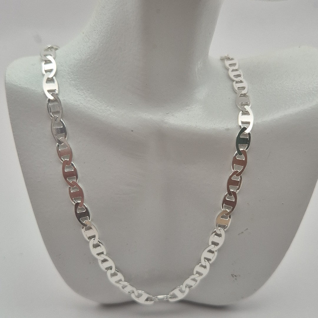 CADENA TEJIDO GUCHI PLATA .925 55 CM 8.6 GR (NUEVO)