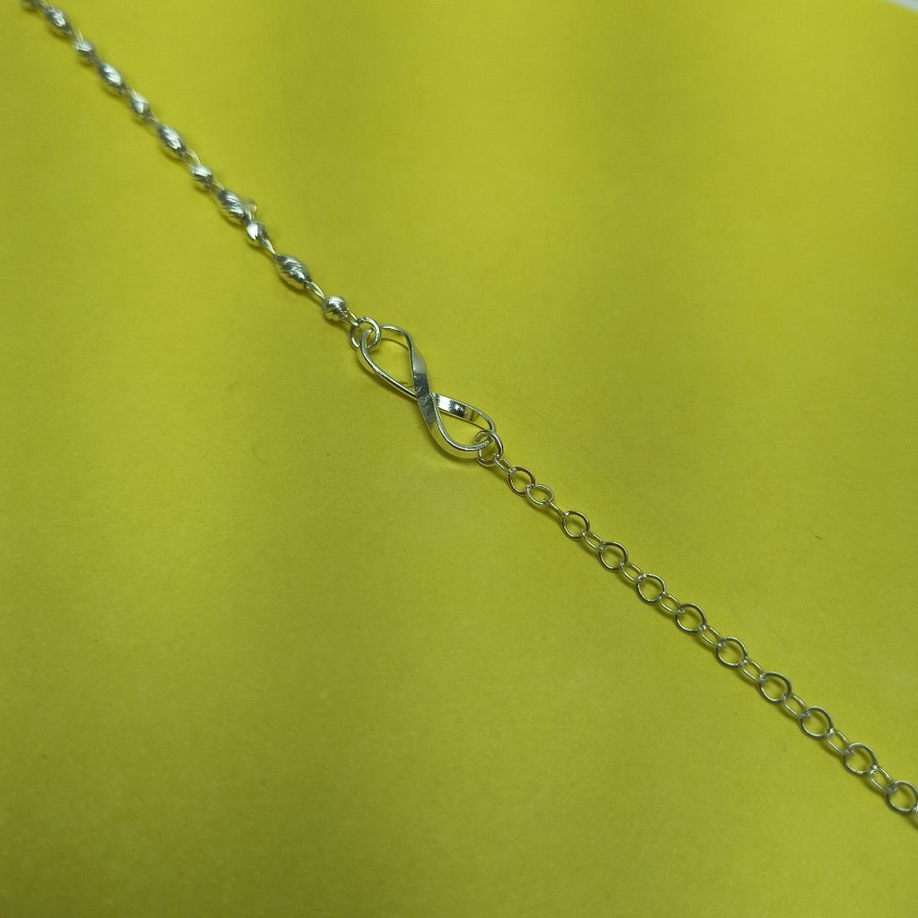 PULSERA TEJIDO INFINITO PLATA .925 18 CM 2.2 GR (NUEVO)