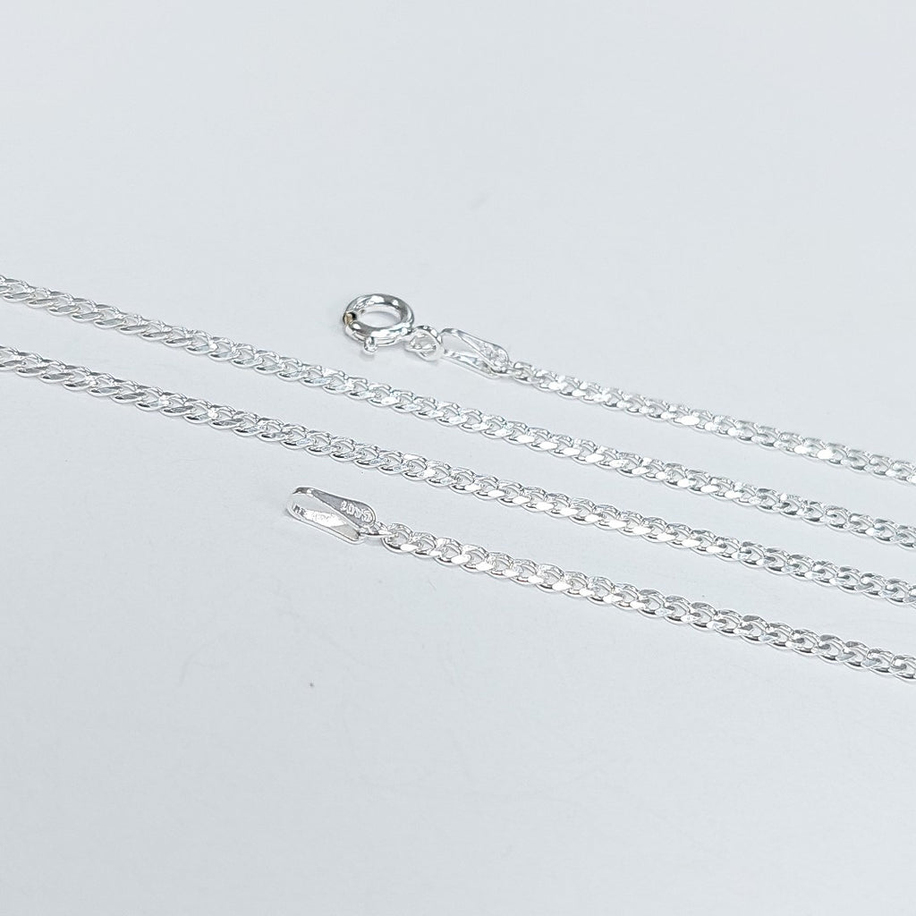 CADENA TEJIDO BARBADO PLATA .925 55 CM 5.2 GR (NUEVO)
