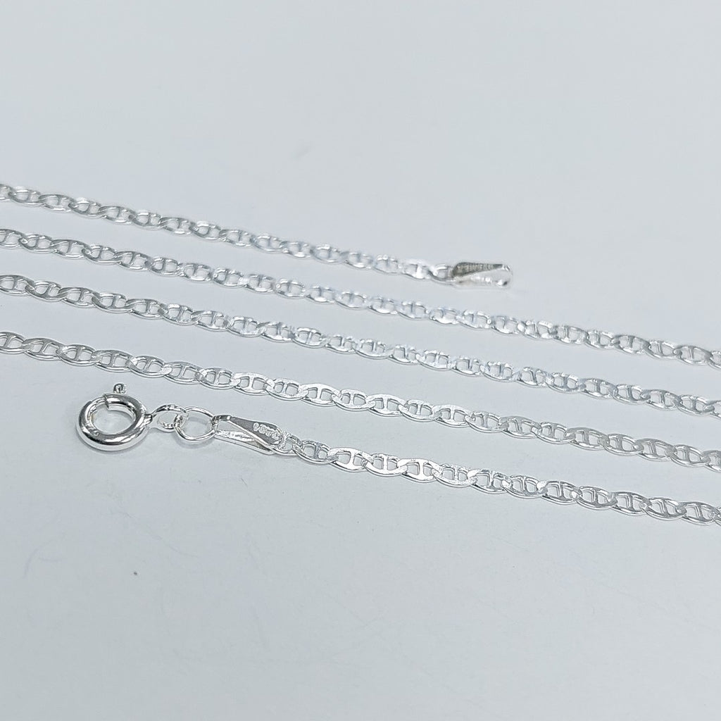 CADENA TEJIDO GUCHI PLATA .925 60 CM 3.9 GR (NUEVO)