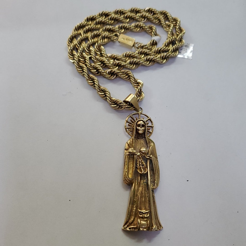 CADENA, DIJE ORO 10 K 133.7 GRMS (SEMINUEVO)