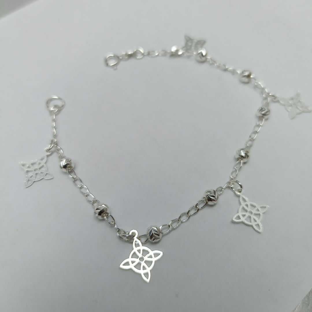PULSERA TEJIDO ESPECIAL PLATA .925 18 CM 3.2 GR (NUEVO)