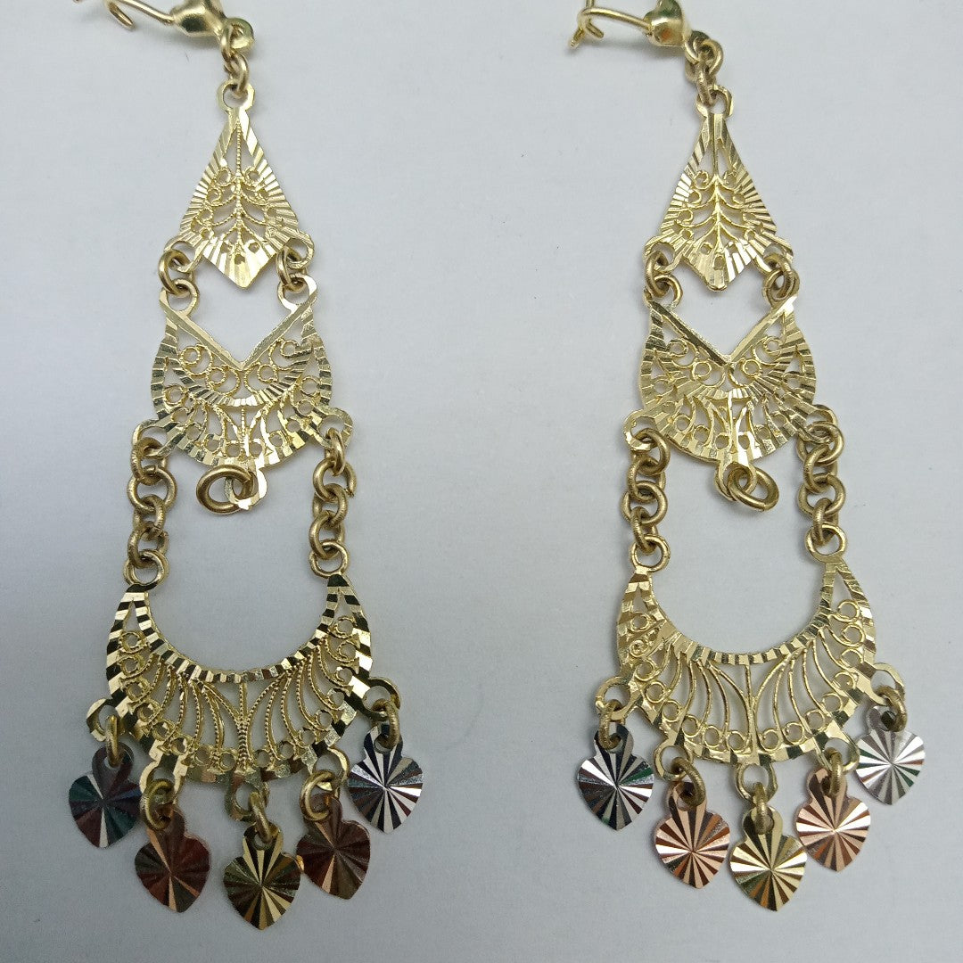 ARETES PAR ORO 14 K 4,60 GRMS (SEMINUEVO)