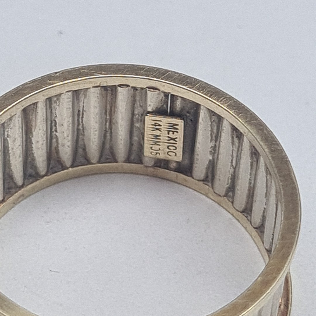 ARGOLLA ORO COMBINADO 14 K 3.3 GRMS (SEMINUEVO)
