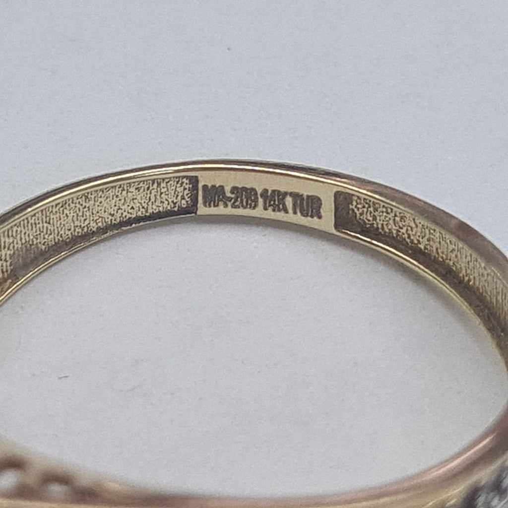 ANILLITO ORO COMBINADO 14 K 2.8 GRMS (SEMINUEVO)