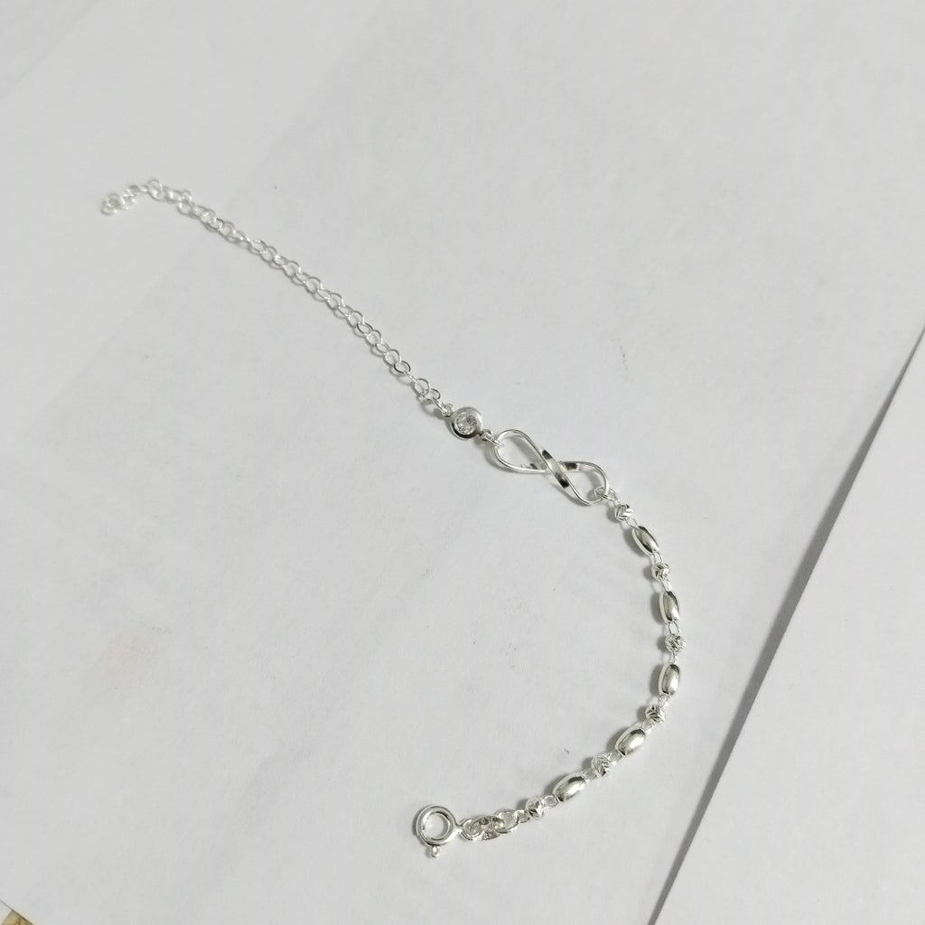 PULSERA TEJIDO ESPECIAL PLATA .925 18 CM 2.6 GR (NUEVO)