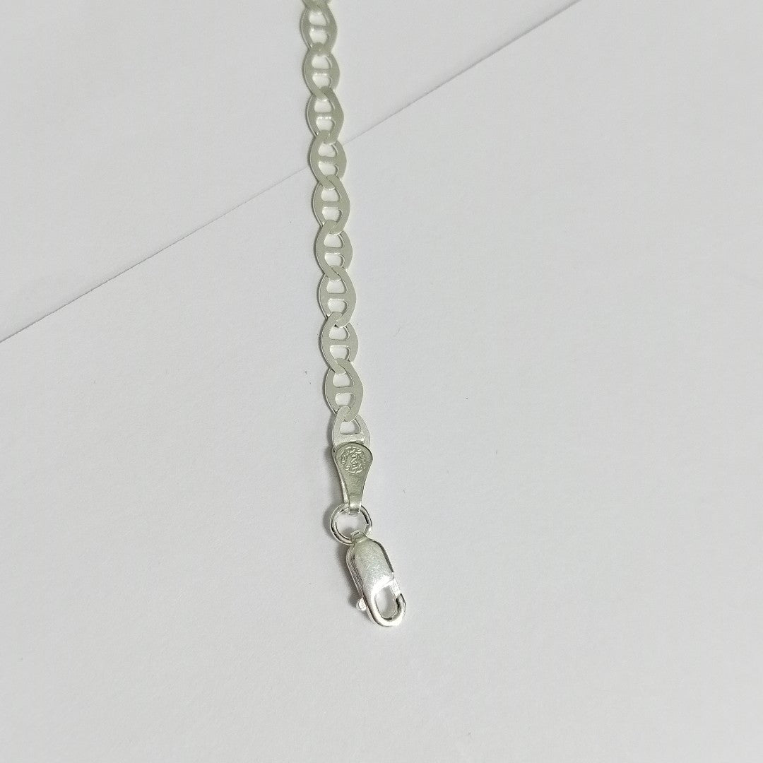 PULSERA TEJIDO GUCHI PLATA .925 18 CM 2.7 GR (NUEVO)
