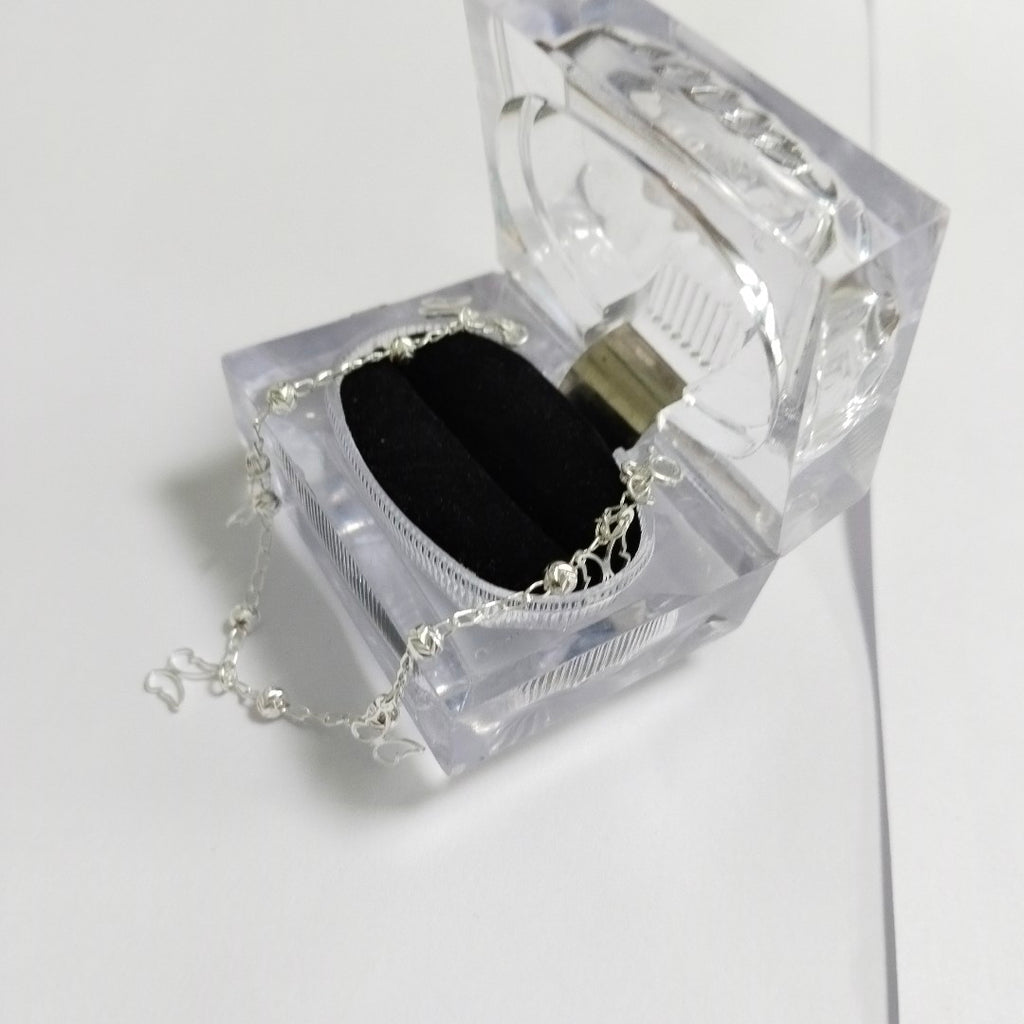 PULSERA TEJIDO ESPECIAL PLATA .925 18 CM 2.8 GR (NUEVO)