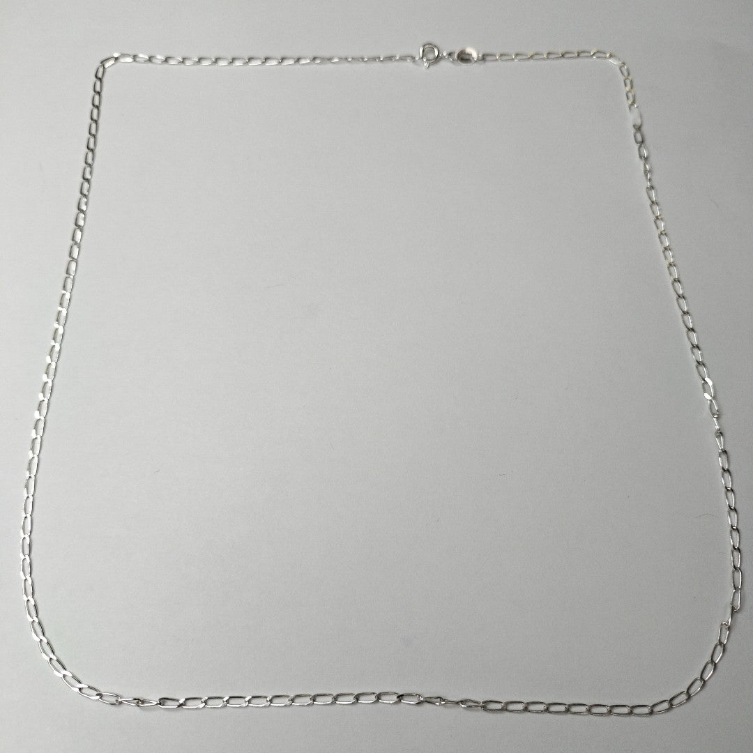 CADENA TEJIDO ESLABONES PLATA .925 55 CM 2.9 GR (NUEVO)