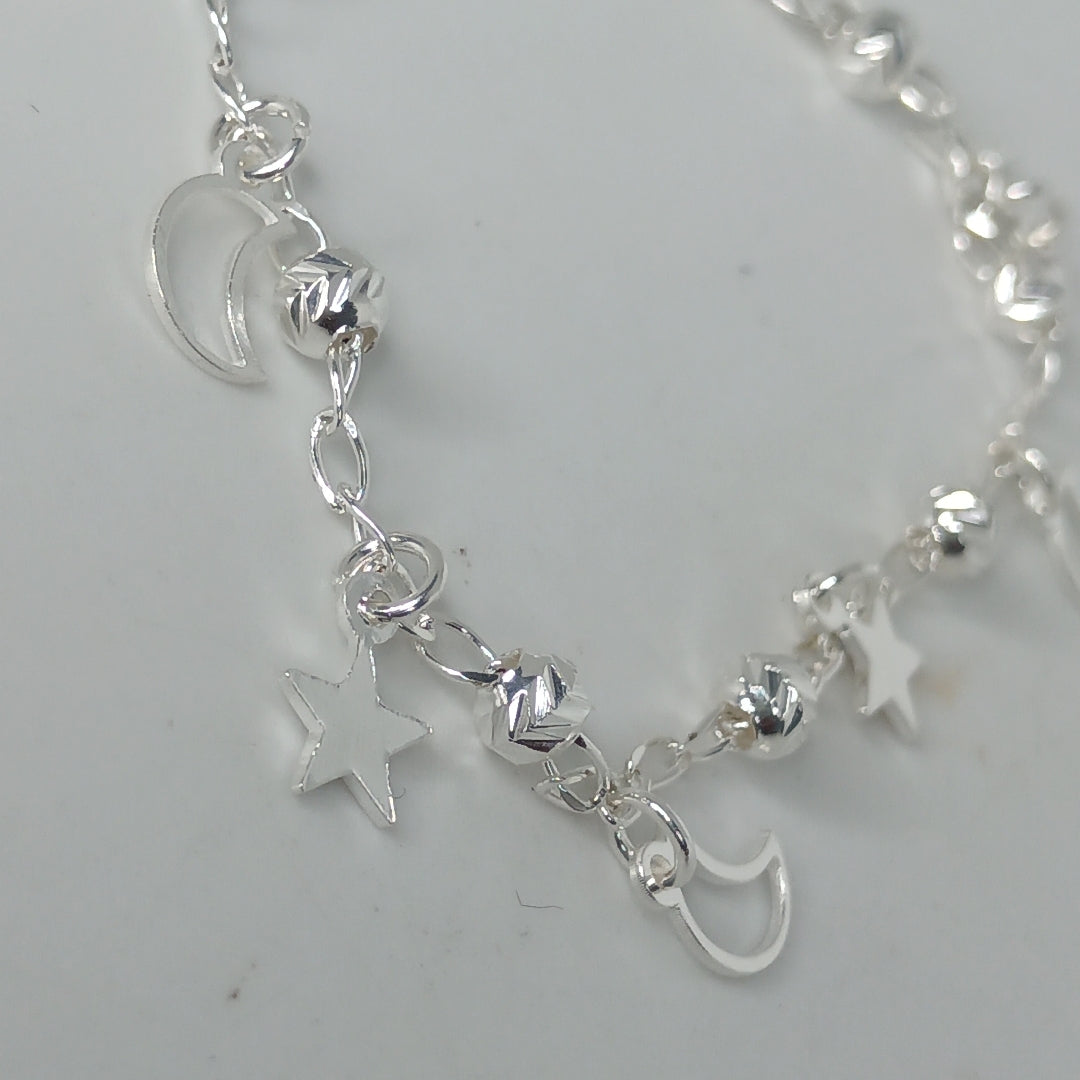 PULSERA TEJIDO TEJIDO ESPECIAL PLATA .925 18 CM 3.1 GR (NUEVO)