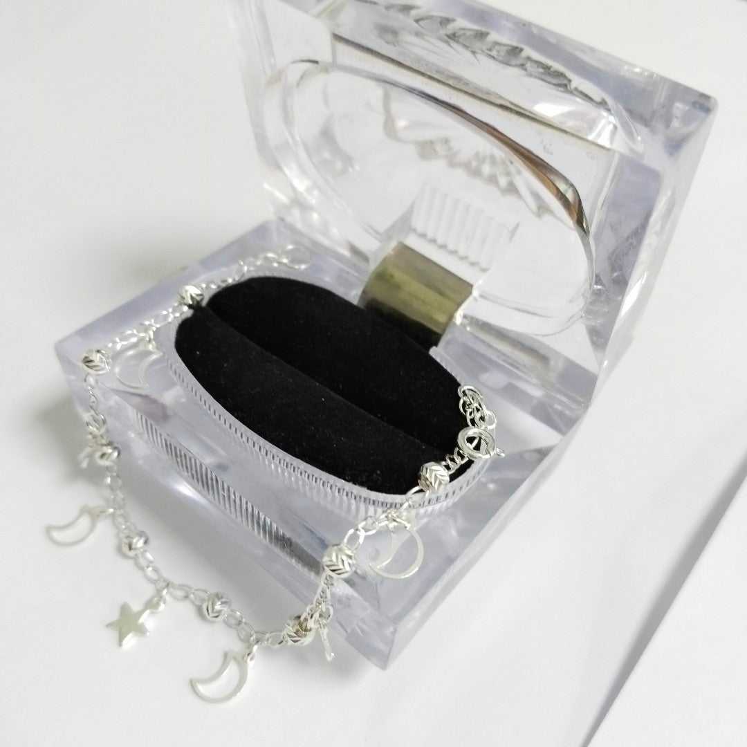 PULSERA TEJIDO TEJIDO ESPECIAL PLATA .925 18 CM 3.1 GR (NUEVO)