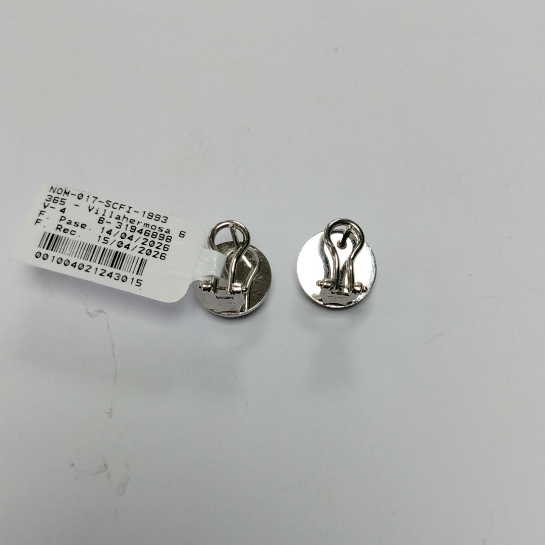 ARETES PAR ORO,ORO BLANCO 14 K 4,80 GRMS (SEMINUEVO)