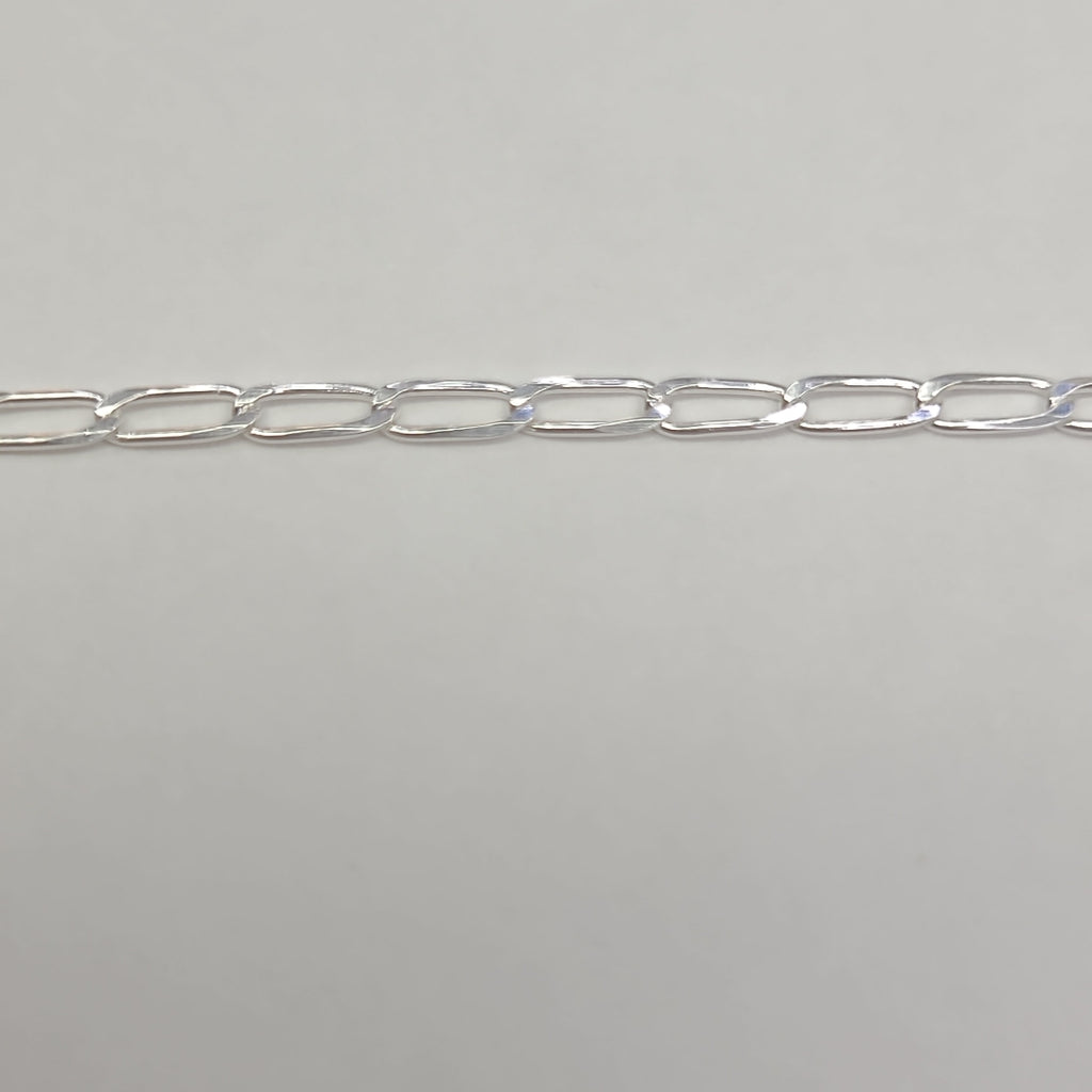 CADENA TEJIDO ESLABONES PLATA .925 60 CM 2.9 GR (NUEVO)