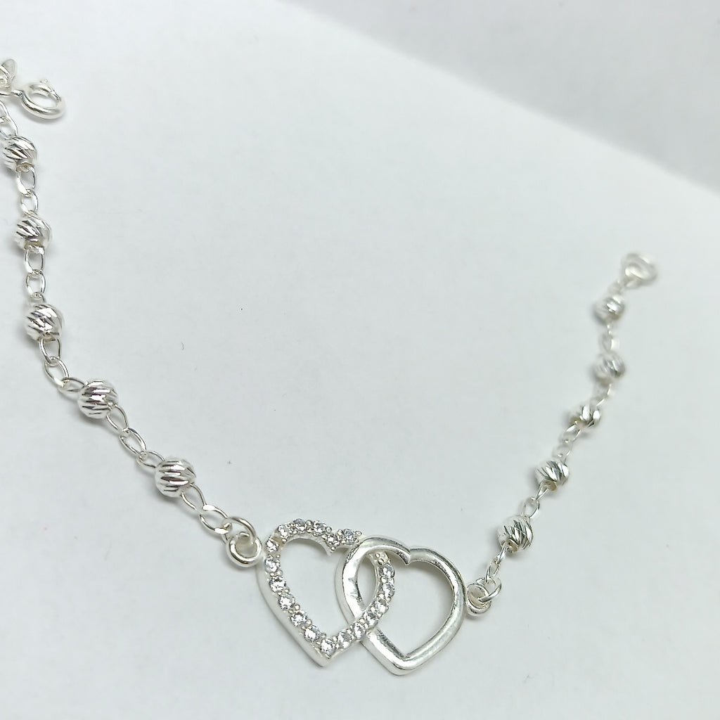 PULSERA TEJIDO TEJIDO ESPECIAL PLATA .925 18 CM 3.9 GR (NUEVO)