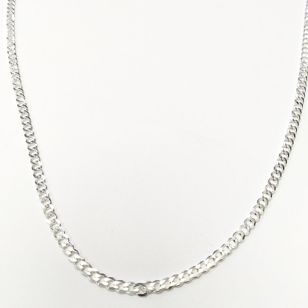 CADENA TEJIDO BARBADO PLATA .925 55 CM 12 GR (NUEVO)