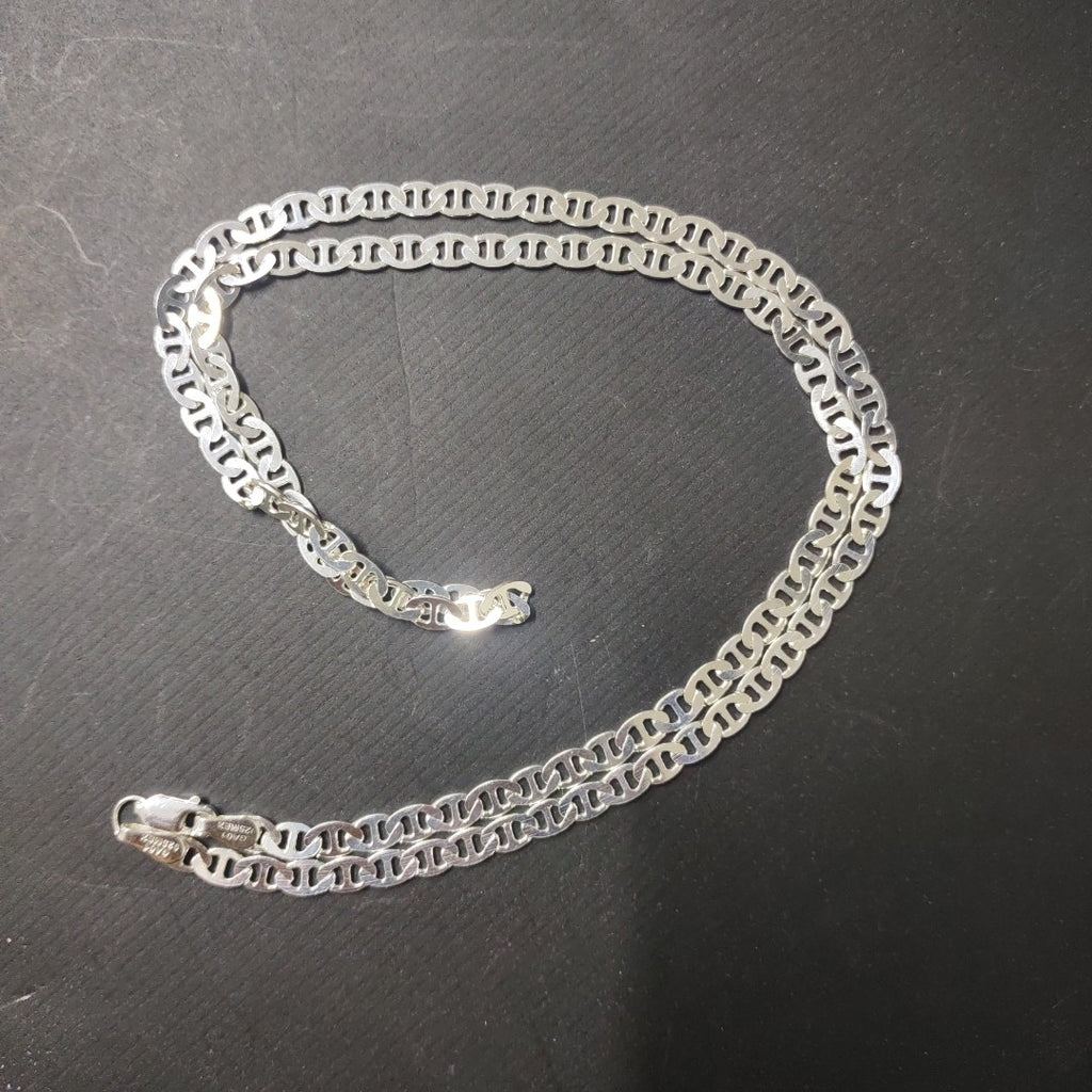 CADENA TEJIDO GUCHI PLATA .925 55 CM 12.6 GR (NUEVO)