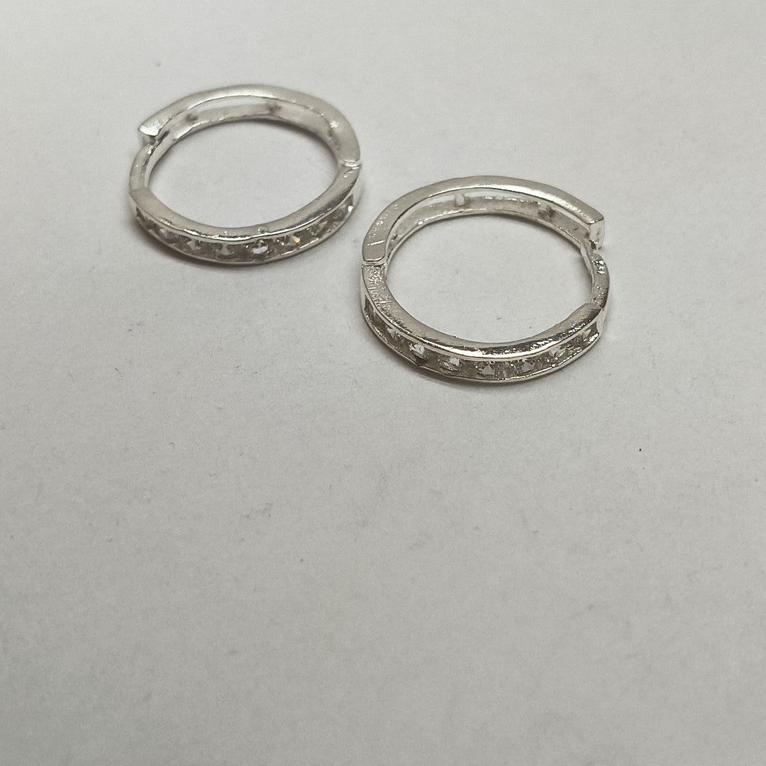 ARRACADAS C/CIRCONIAS PLATA .925 2.1 GR (NUEVO)