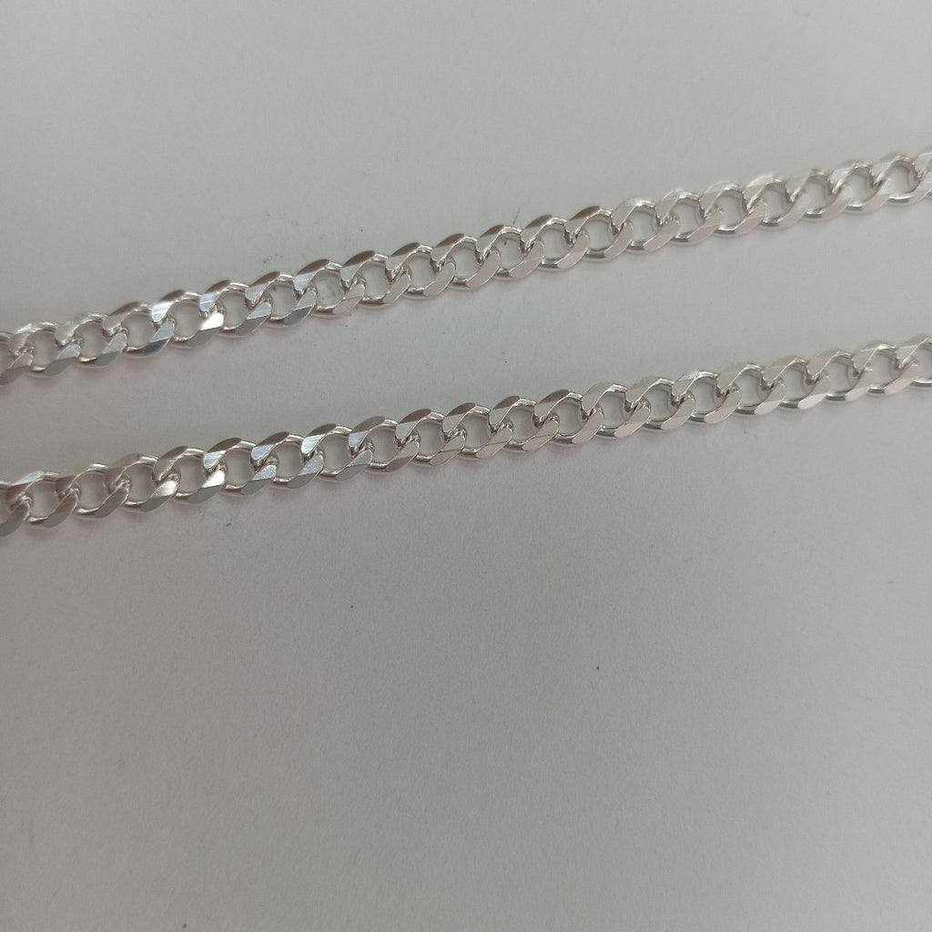 CADENA TEJIDO BARBADO PLATA .925 55 CM 12.7 GR (NUEVO)
