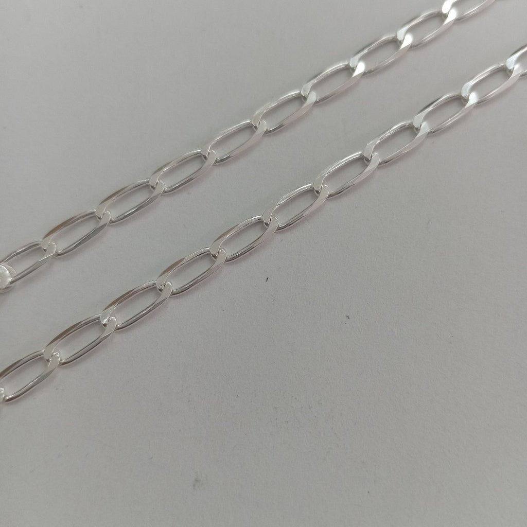 CADENA TEJIDO ESLABONES PLATA .925 60 CM 11 GR (NUEVO)