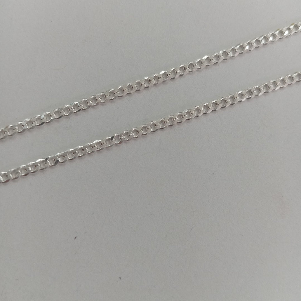 CADENA TEJIDO BARBADO PLATA .925 60 CM 5.5 GR (NUEVO)