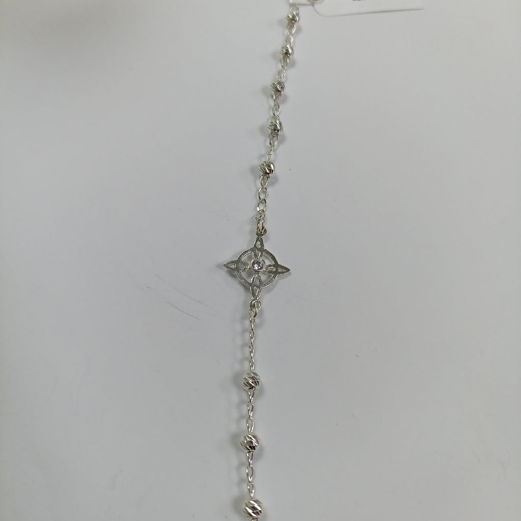 PULSERA TEJIDO ESPECIAL PLATA .925 18 CM 2.9 GR (NUEVO)