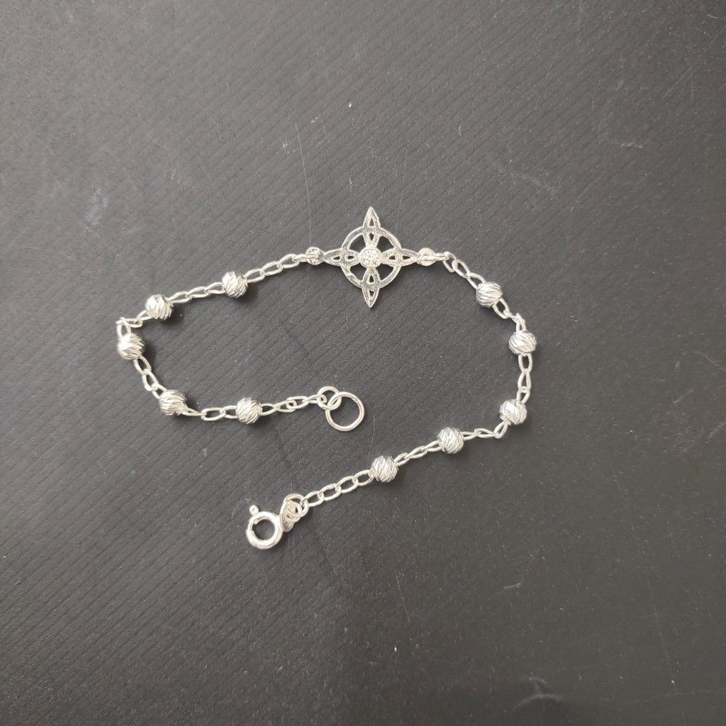 PULSERA TEJIDO ESPECIAL PLATA .925 18 CM 2.9 GR (NUEVO)