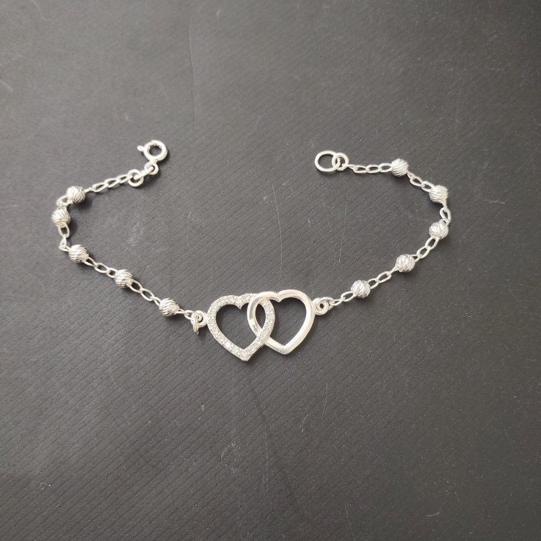 PULSERA TEJIDO TEJIDO ESPECIAL PLATA .925 18 CM 4.1 GR (NUEVO)