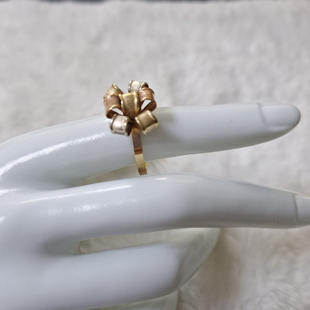 ANILLITO ORO COMBINADO 10 K 2,40 GRMS (SEMINUEVO)