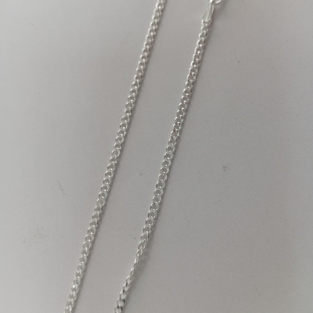 CADENA TEJIDO BARBADO PLATA .925 55 CM 5.3 GR (NUEVO)