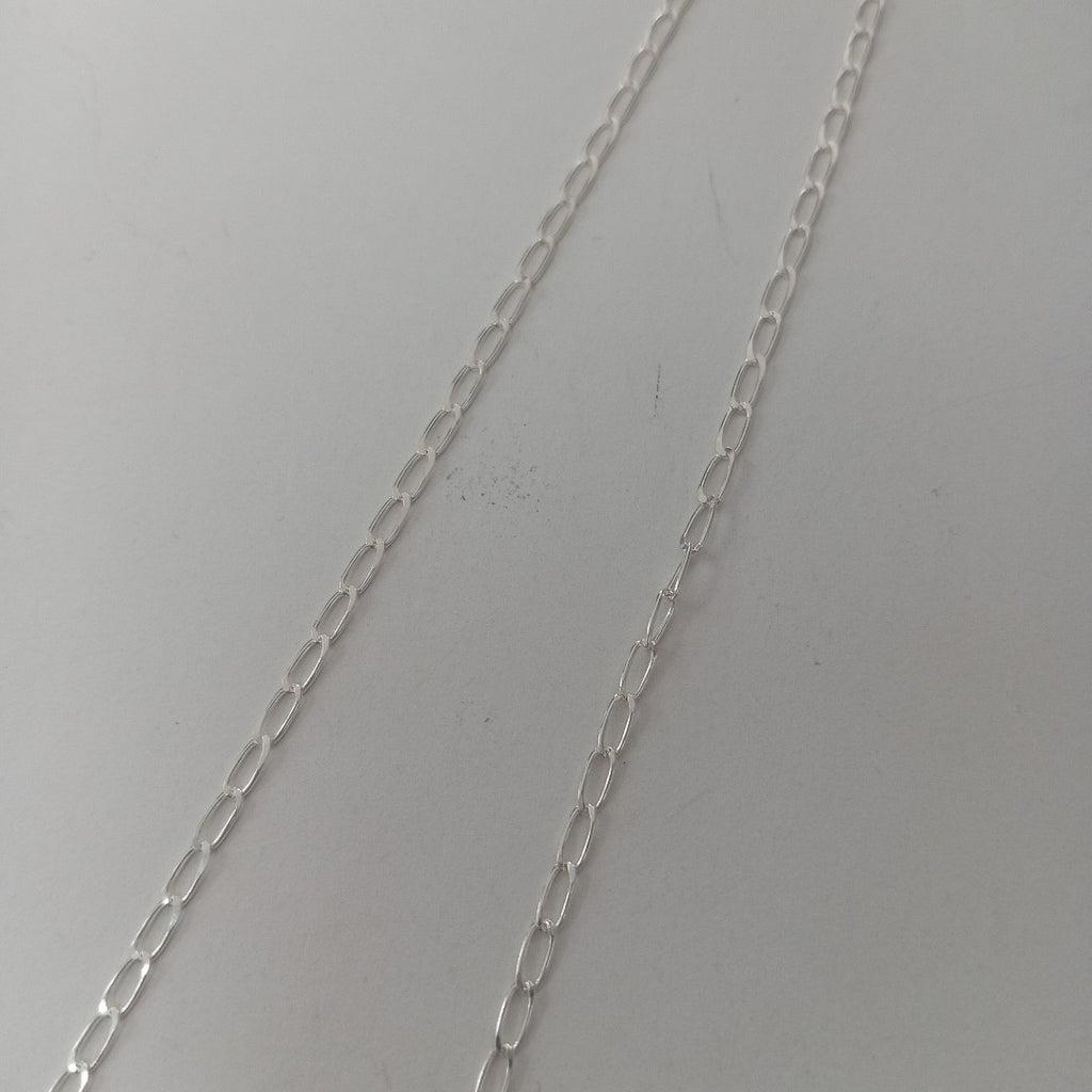 CADENA TEJIDO ESLABONES PLATA .925 50 CM 2.6 GR (NUEVO)