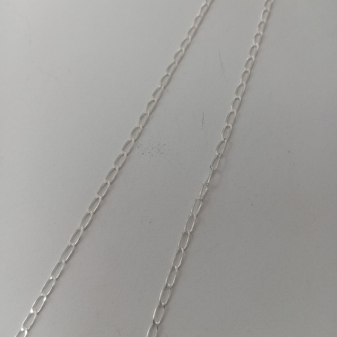CADENA TEJIDO ESLABONES PLATA .925 50 CM 2.6 GR (NUEVO)