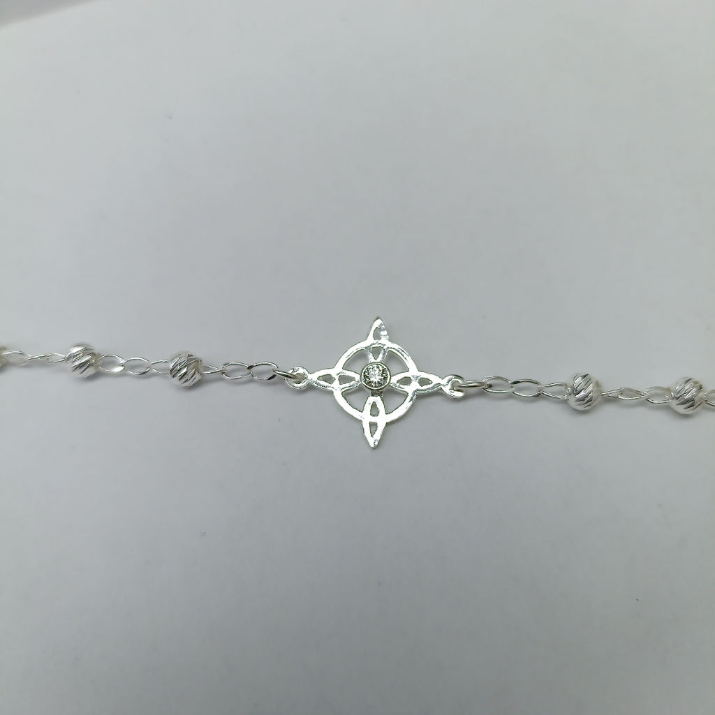 PULSERA TEJIDO ESPECIAL PLATA .925 18 CM 2.9 GR (NUEVO)