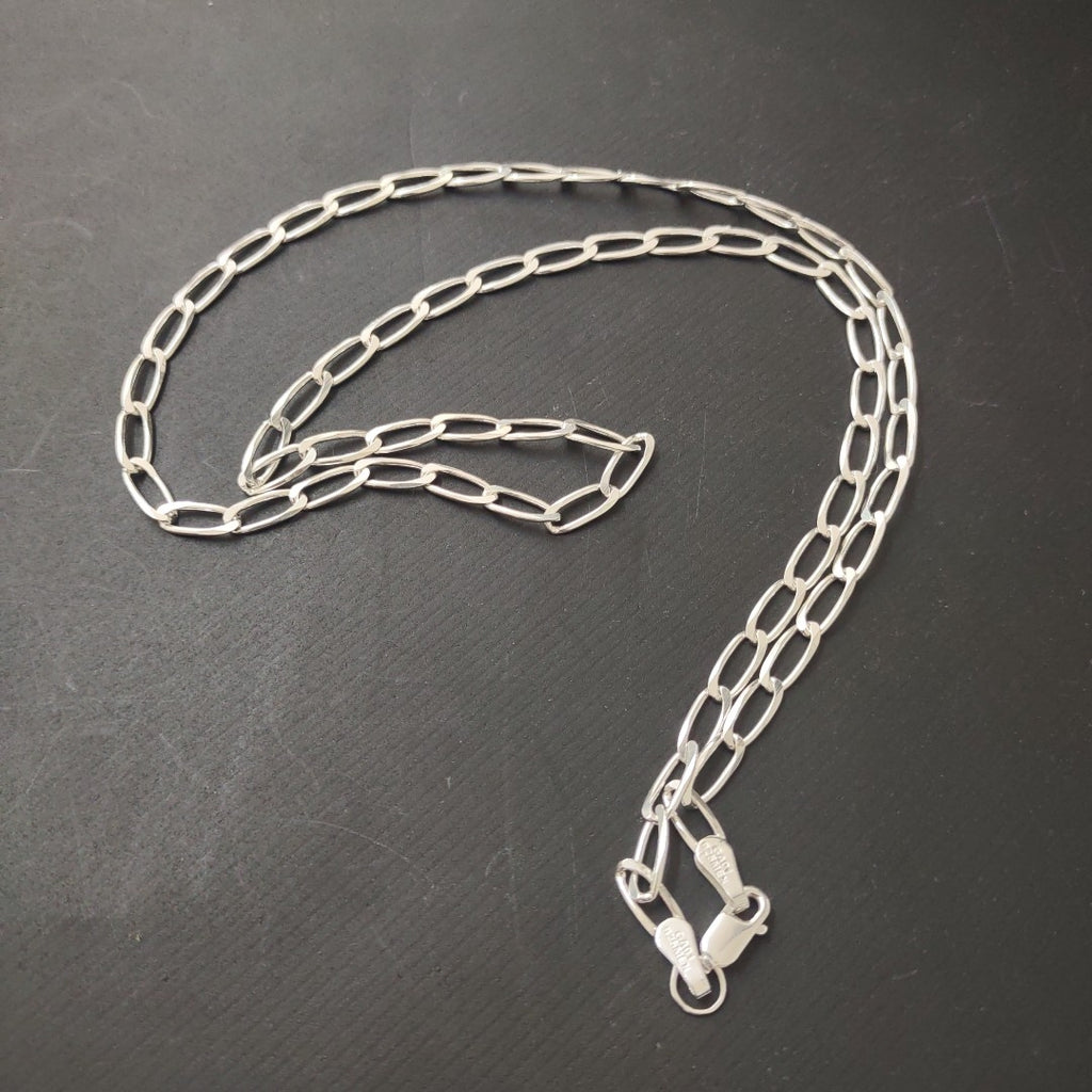 CADENA TEJIDO ESLABONES PLATA .925 55 CM 10 GR (NUEVO)