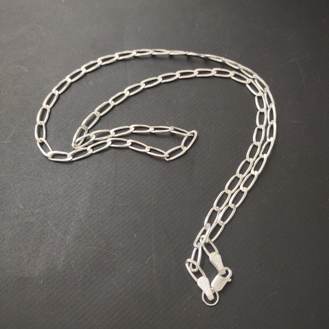 CADENA TEJIDO ESLABONES PLATA .925 55 CM 10 GR (NUEVO)