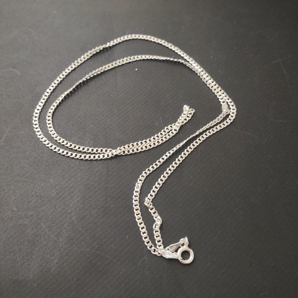 CADENA TEJIDO BARBADO PLATA .925 60 CM 5.6 GR (NUEVO)