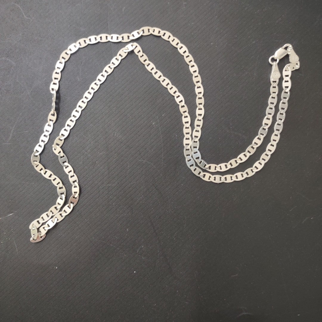 CADENA TEJIDO GUCHI PLATA .925 55 CM 8.6 GR (NUEVO)