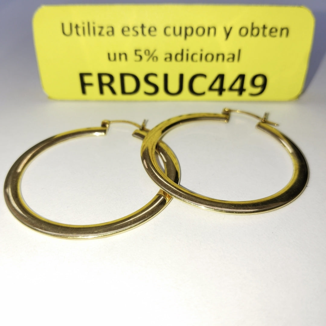 ARETES PAR ORO 10 K 4.1 GRMS (SEMINUEVO)