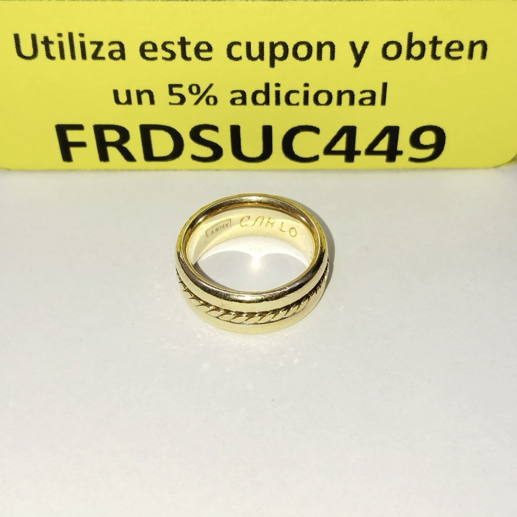 ARGOLLA ORO 14 K 8.8 GRMS (SEMINUEVO)