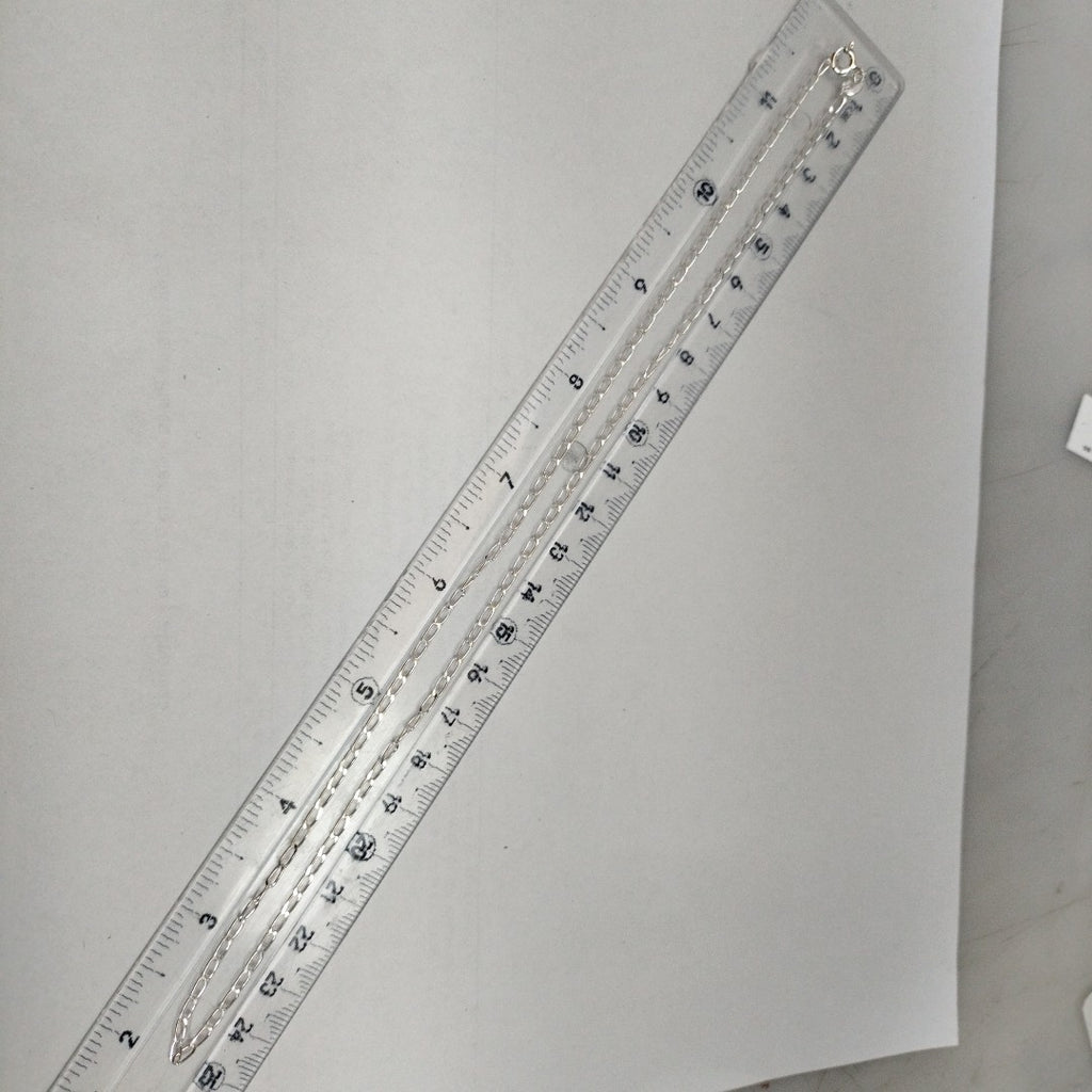 CADENA TEJIDO ESLABONES PLATA .925 50 CM 2.7 GR (NUEVO)