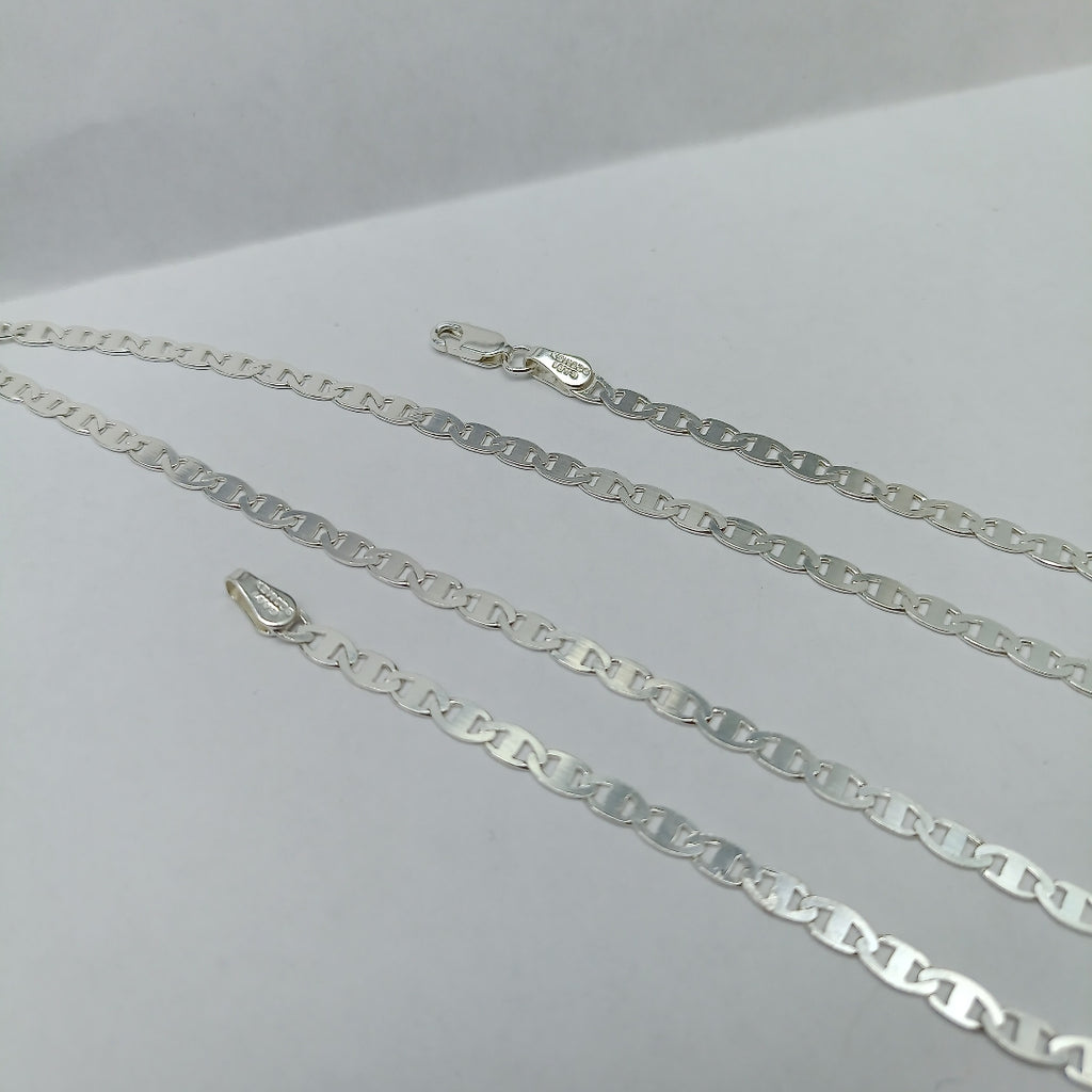 CADENA TEJIDO GUCHI PLATA .925 55 CM 8.3 GR (NUEVO)