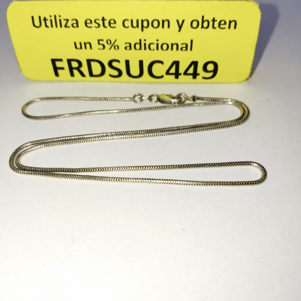 GARGANTILLA ORO, ORO BLANCO 14 K 4 GRMS (SEMINUEVO)