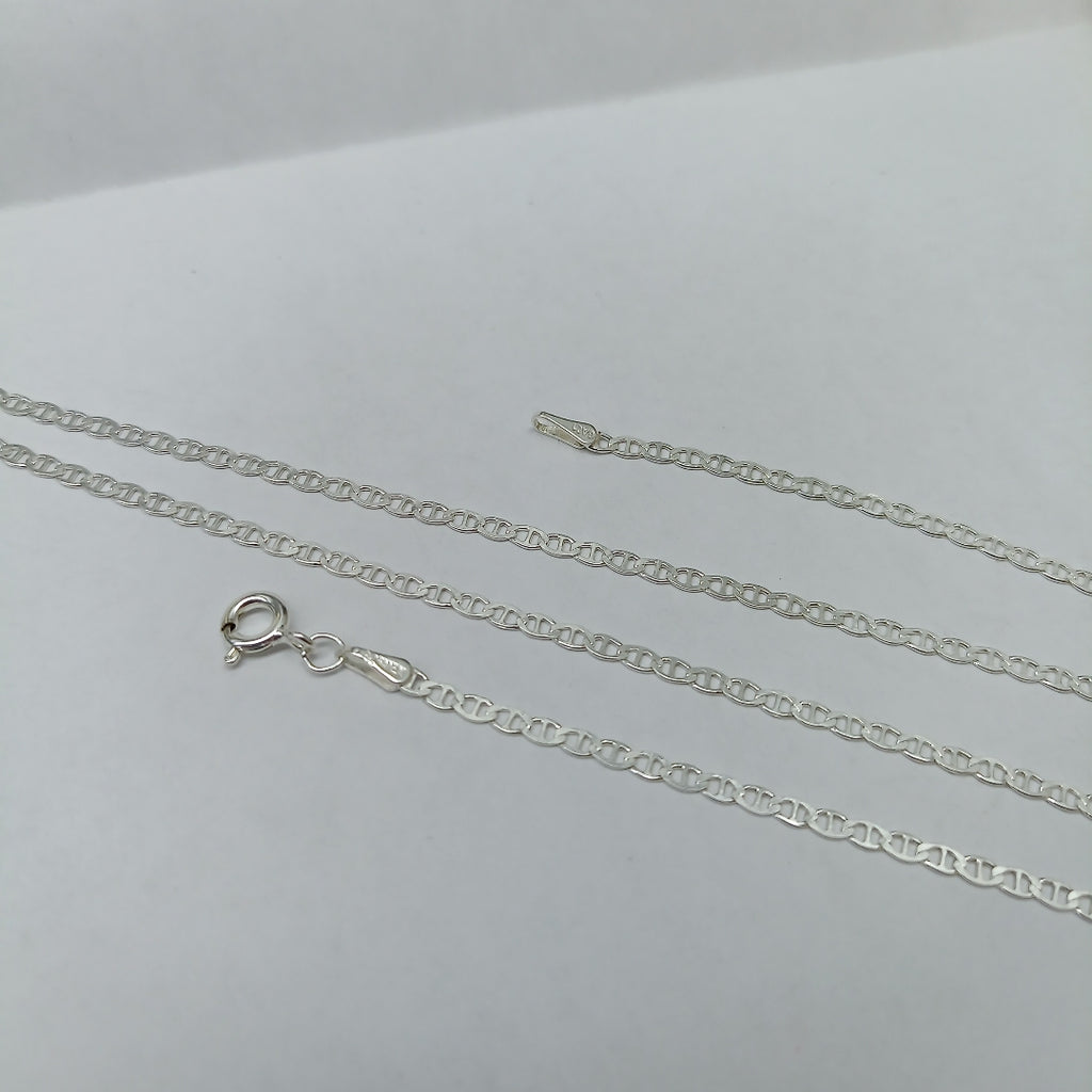 CADENA TEJIDO GUCHI PLATA .925 60 CM 3.9 GR (NUEVO)