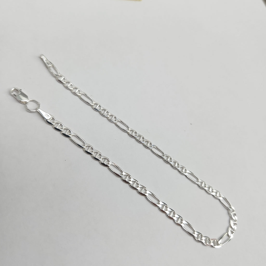 PULSERA TEJIDO 3X1 PLATA .925 16 CM 3.1 GR (NUEVO)