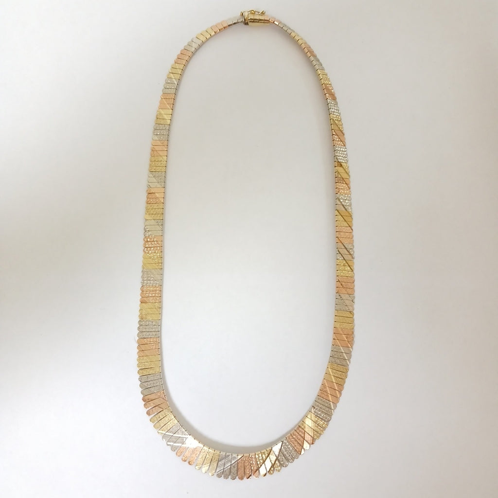GARGANTILLA ORO,ORO COMBINADO 14 K 24,60 GRMS (SEMINUEVO)