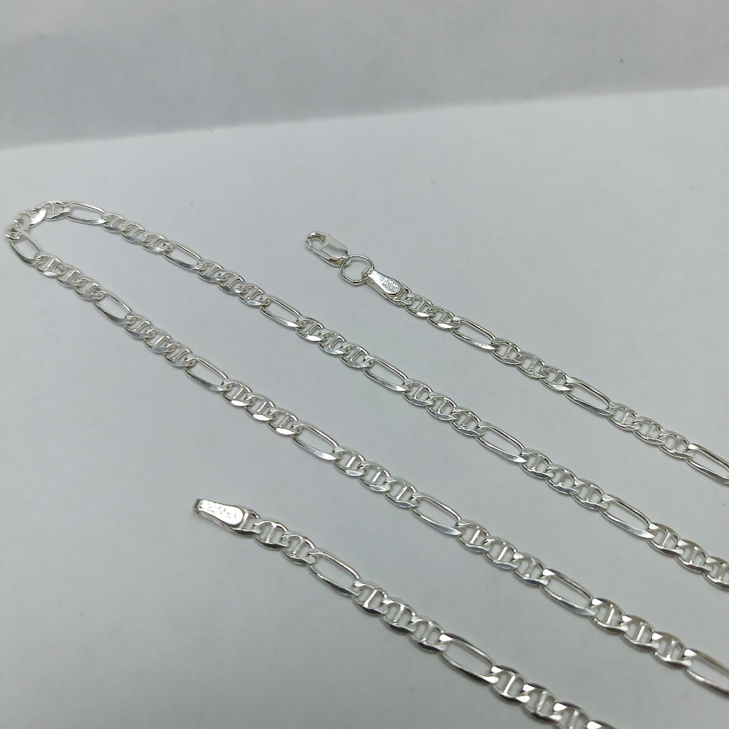 CADENA TEJIDO MARINERO PLATA .925 55 CM 7.8 GR (NUEVO)
