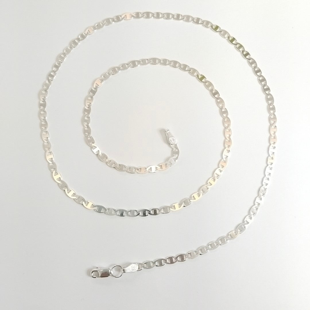 CADENA TEJIDO GUCHI PLATA .925 60 CM 9 GR (NUEVO)