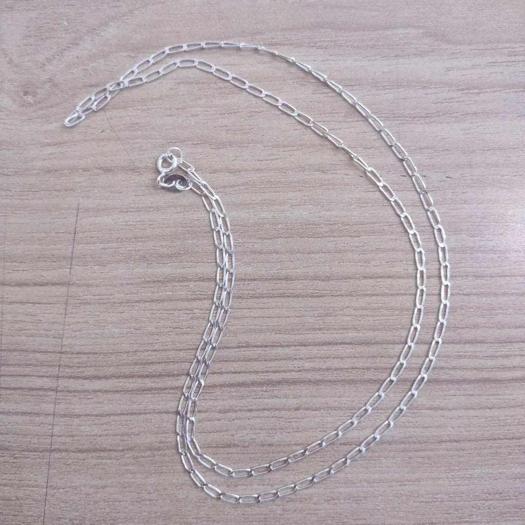 CADENA TEJIDO ESLABONES PLATA .925 55 CM 2.9 GR (NUEVO)