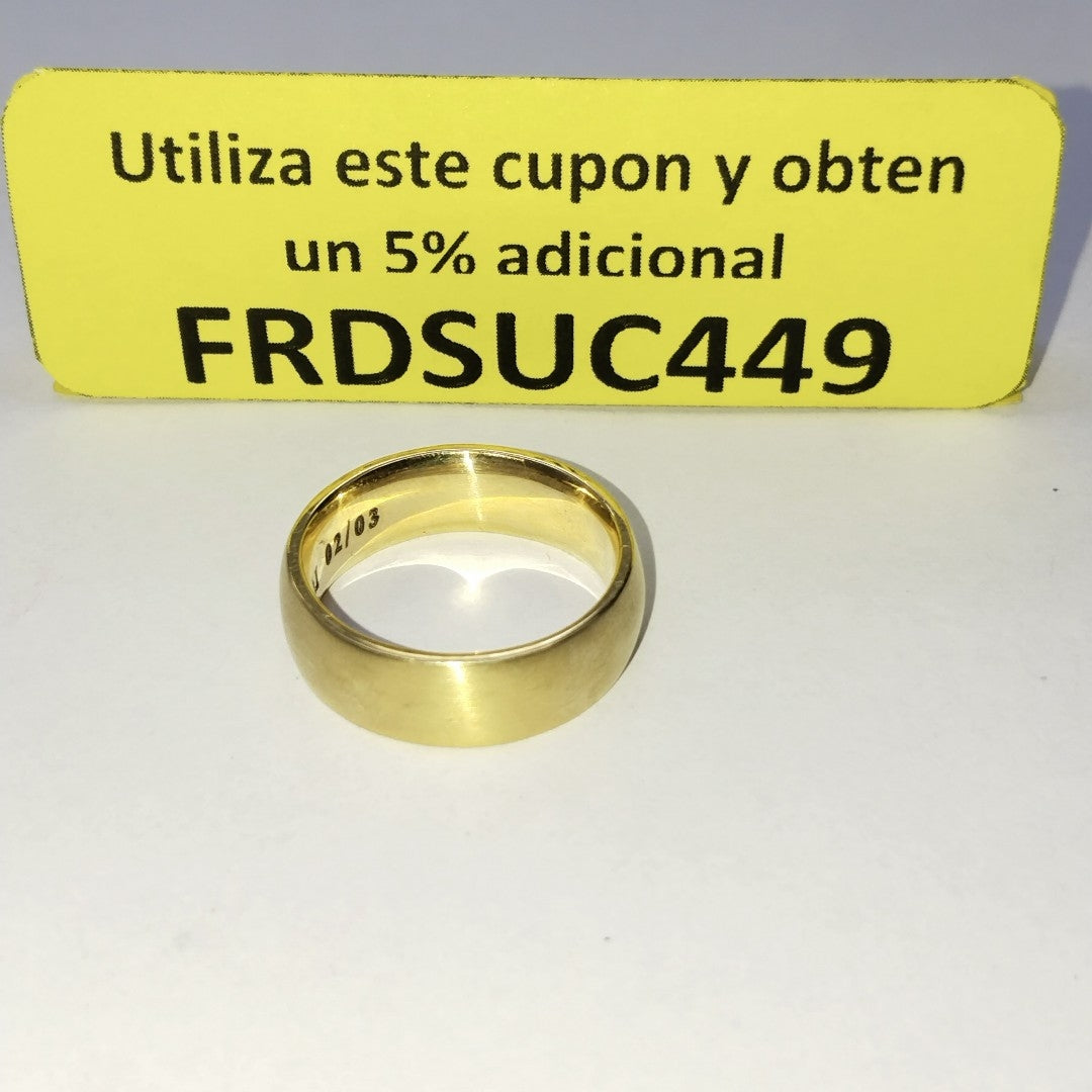 ARGOLLA ORO 14 K 13.4 GRMS (SEMINUEVO)