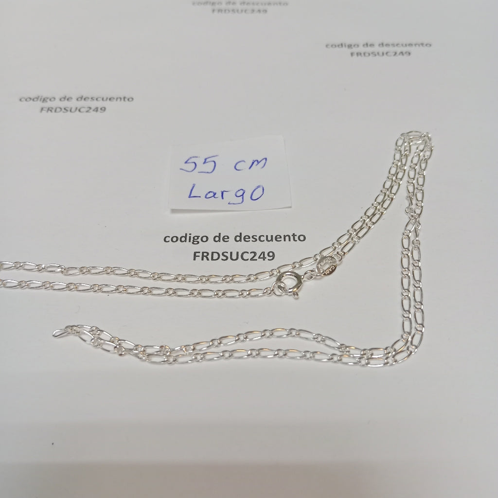 CADENA TEJIDO 1X1 PLATA .925 55 CM 3.3 GR (NUEVO)