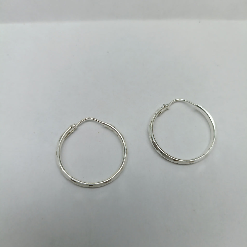 PAR ARRACADAS FACETADA PLATA .925 2.2 GR (NUEVO)
